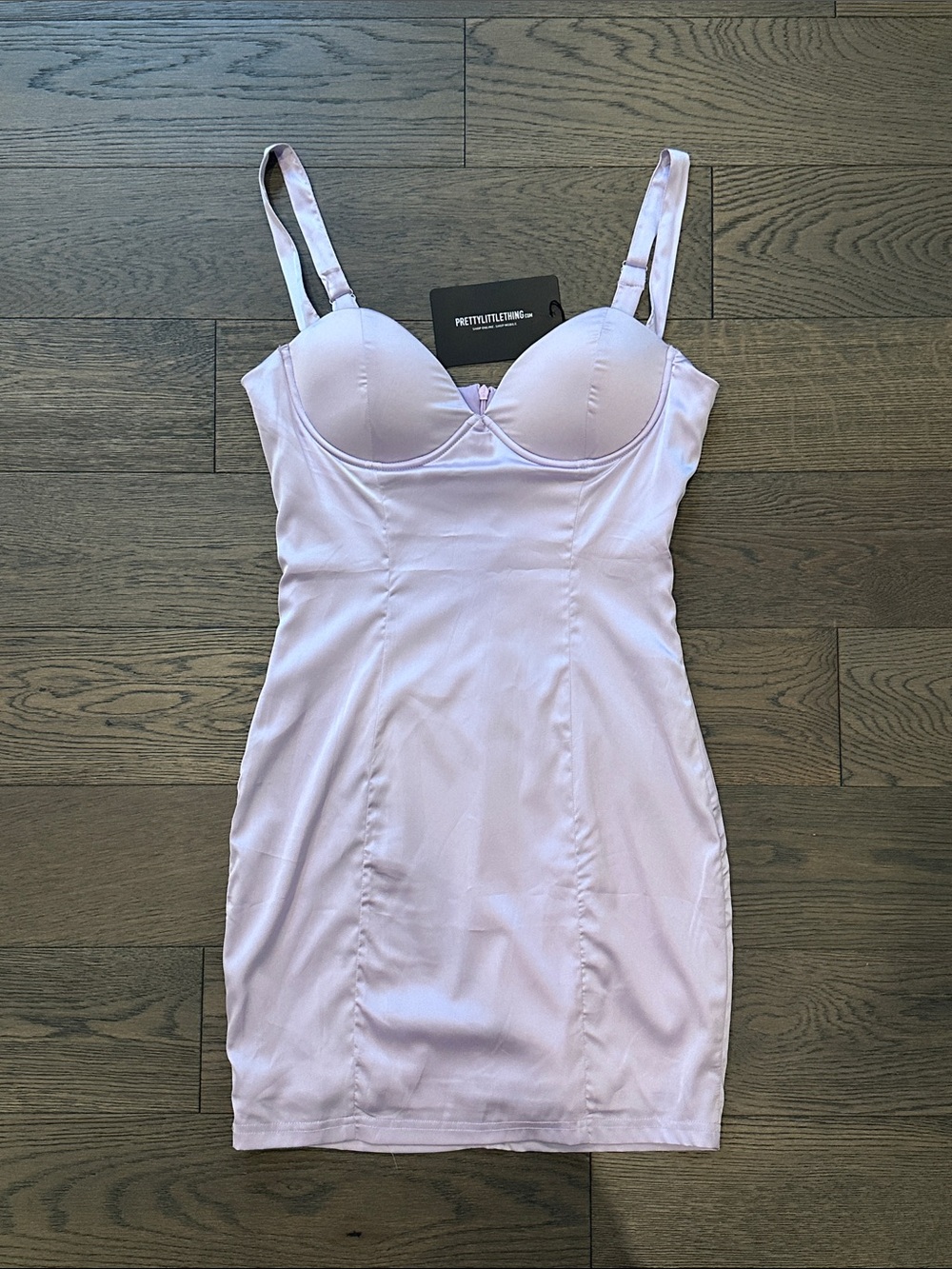 PrettyLittleThing Light Pink Sculpted Slip Dress